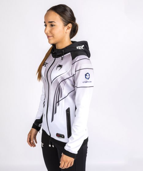 UFC Venum Personalized Authentic Fight Night 2.0 Kit by Venum Women's Walkout Hoodie - White