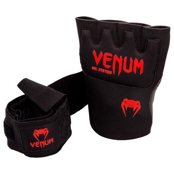 Guante venda Venum Kontact Gel - Negro/Rojo