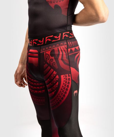 Pantaloni a compressione Venum Nakahi - Nero/Rosso 