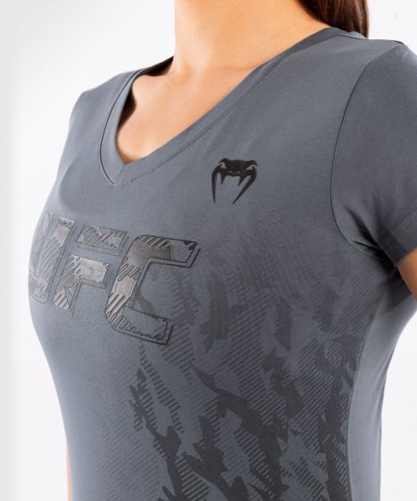 UFC Venum Authentic Fight Week T-shirt met korte mouwen voor dames - Grijs