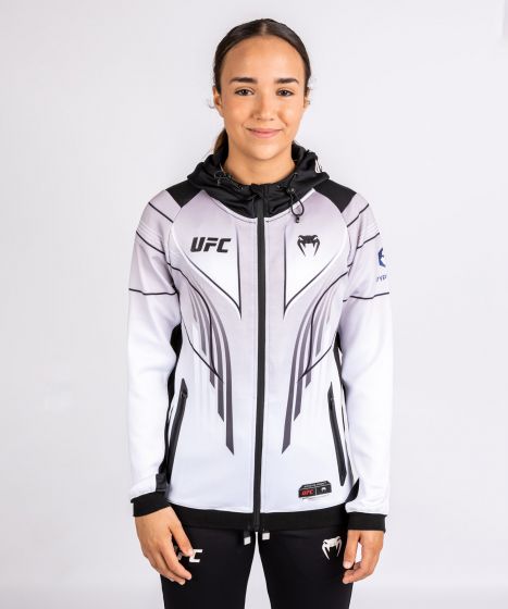 Sweatshirt à Capuche Femme Personnalisé UFC Venum Authentic Fight Night 2.0 - Blanc