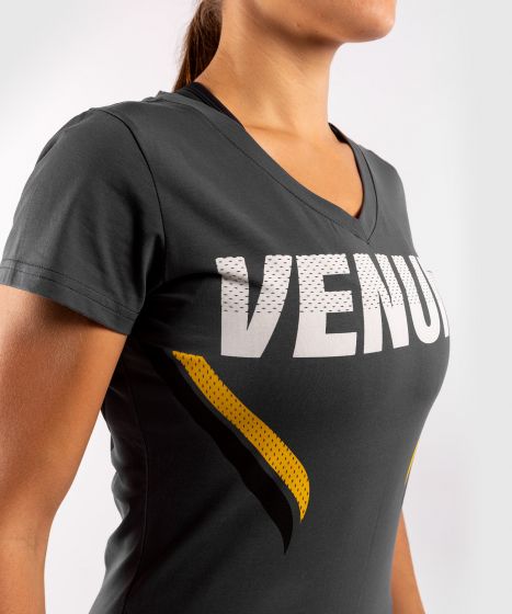 Camiseta ONE FC Impact - Mujer - Gris/Amarillo