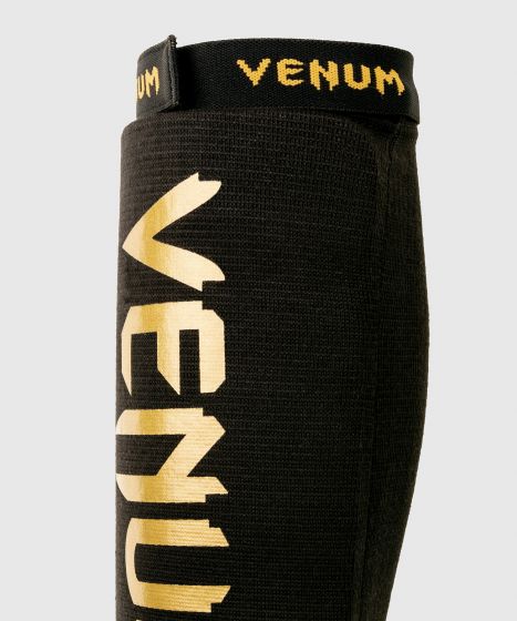 Venum Kontact Shin Guards - without foot - Black/Gold