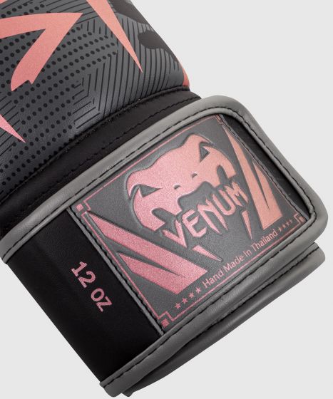Gants de boxe Venum Elite - Noir/Or rose