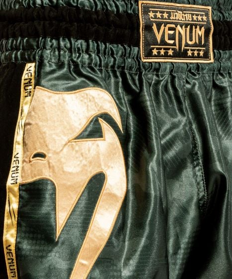 Venum Giant Camo Muay Thai Shorts  - Khaki/Goud