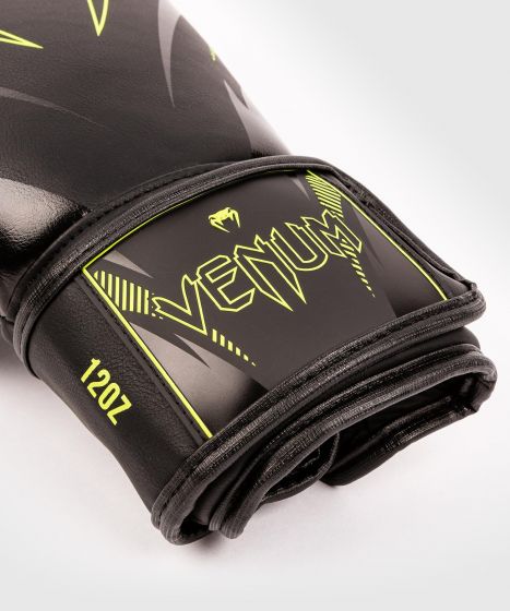 Gants de boxe Venum Impact - Noir/Jaune Fluo