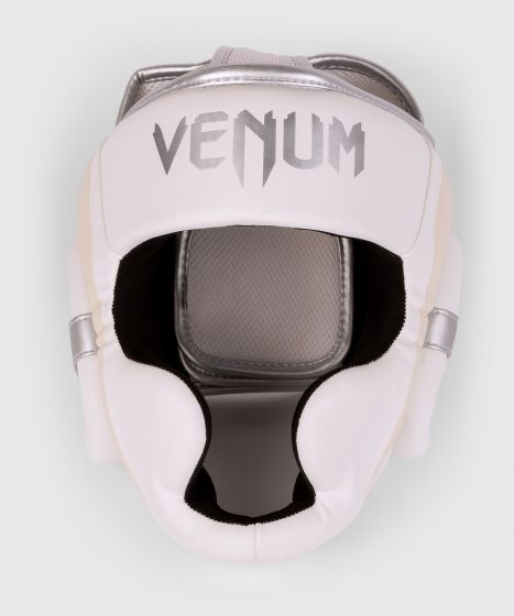 Venum Elite hoofdbeschermer - Wit/Zilver-Roze