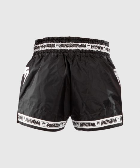 Pantalones cortos Venum Muay Thai Parachute - Negro/Blanco