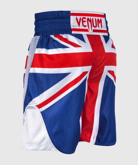 Short de boxe Venum Elite UK - Bleu/Rouge-Blanc