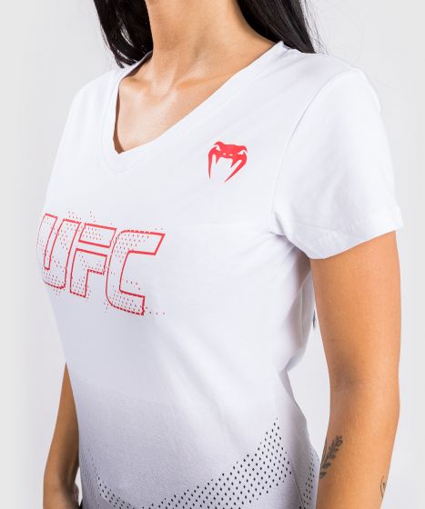 T-shirt Manches Courtes Femme UFC Venum Authentic Fight Week - Blanc