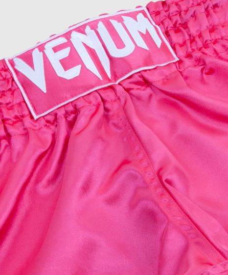 Shorts Muay Thai Venum Classic - Rosa/Weiß