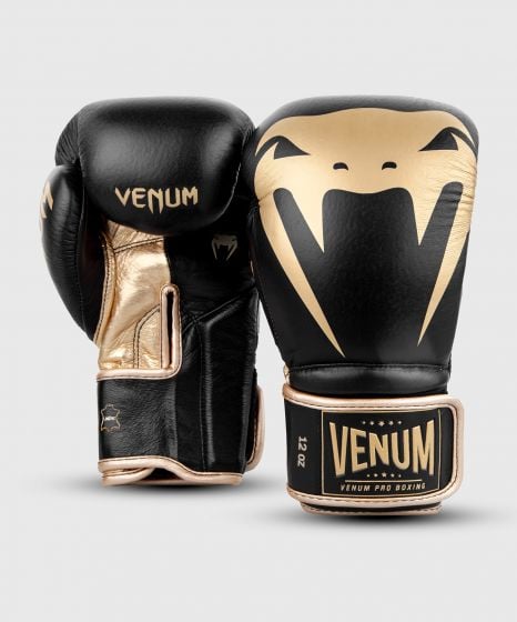 Gants de boxe pro Venum Giant 2.0 - Velcro - Noir/Or