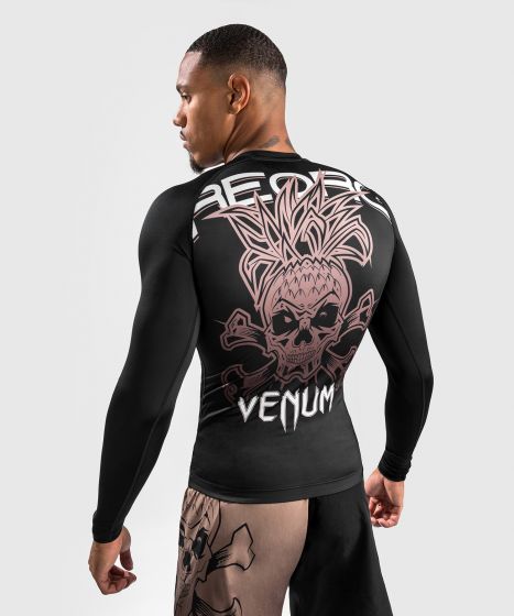 Venum Reorg Kompressions-T-Shirt – lange Ärmel – schwarz