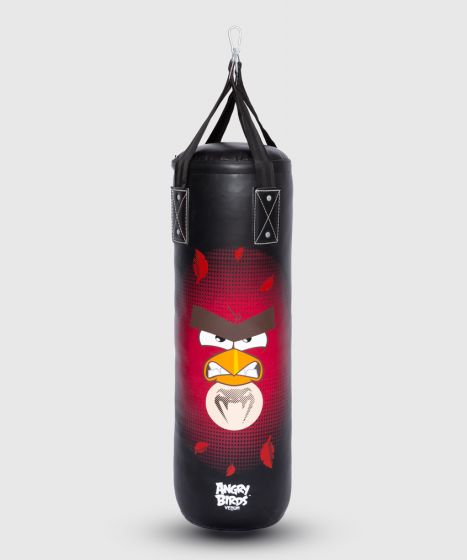 Venum Angry Birds Boxsack – Für Kinder – Schwarz/Rot - 90 x 30