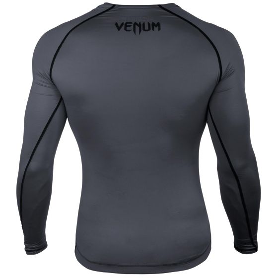 Venum Contender 3.0 Compression T-shirt - Long Sleeves - Heather Grey/Black