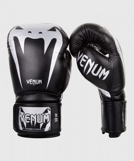 Venum Giant 3.0 Boxing Gloves - Nappa Leather - Black/Silver