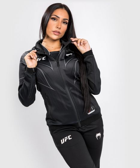 UFC Venum Authentic Fight Night 2.0 Women's Walkout Hoodie - Black