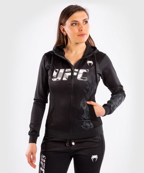 UFC Venum Authentic Fight Week Damen Hoodie mit Reißverschluss - Schwarz