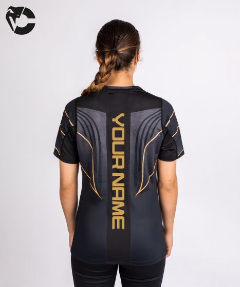 Camiseta auténtica personalizada UFC Venum Fight Night 2.0 para mujer - Campeón