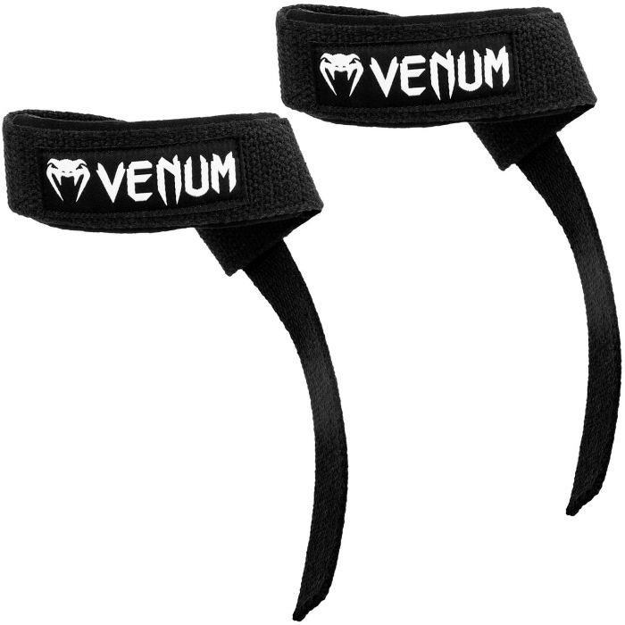 Venum Hyperlift Lifting Wrist Bands 1 Pair Black 