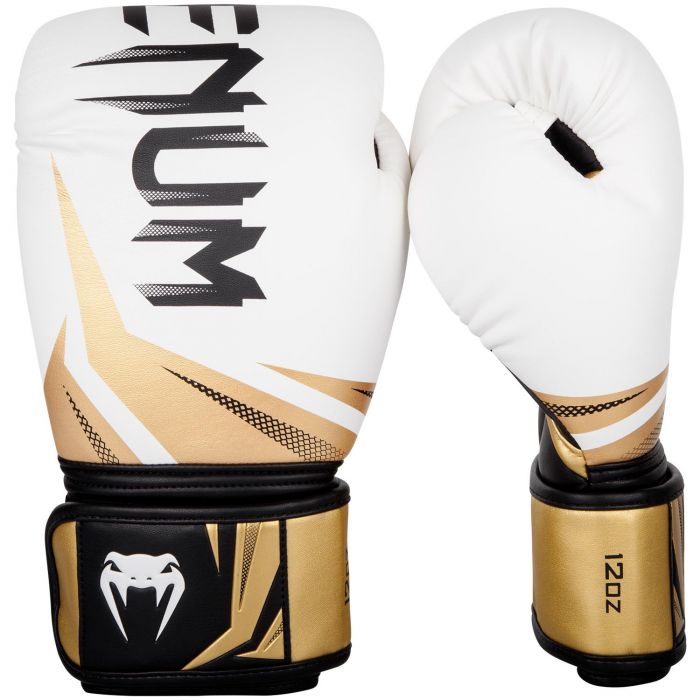 Venum Challenger 3.0 MMA Sparring Gloves White/Black-Gold 