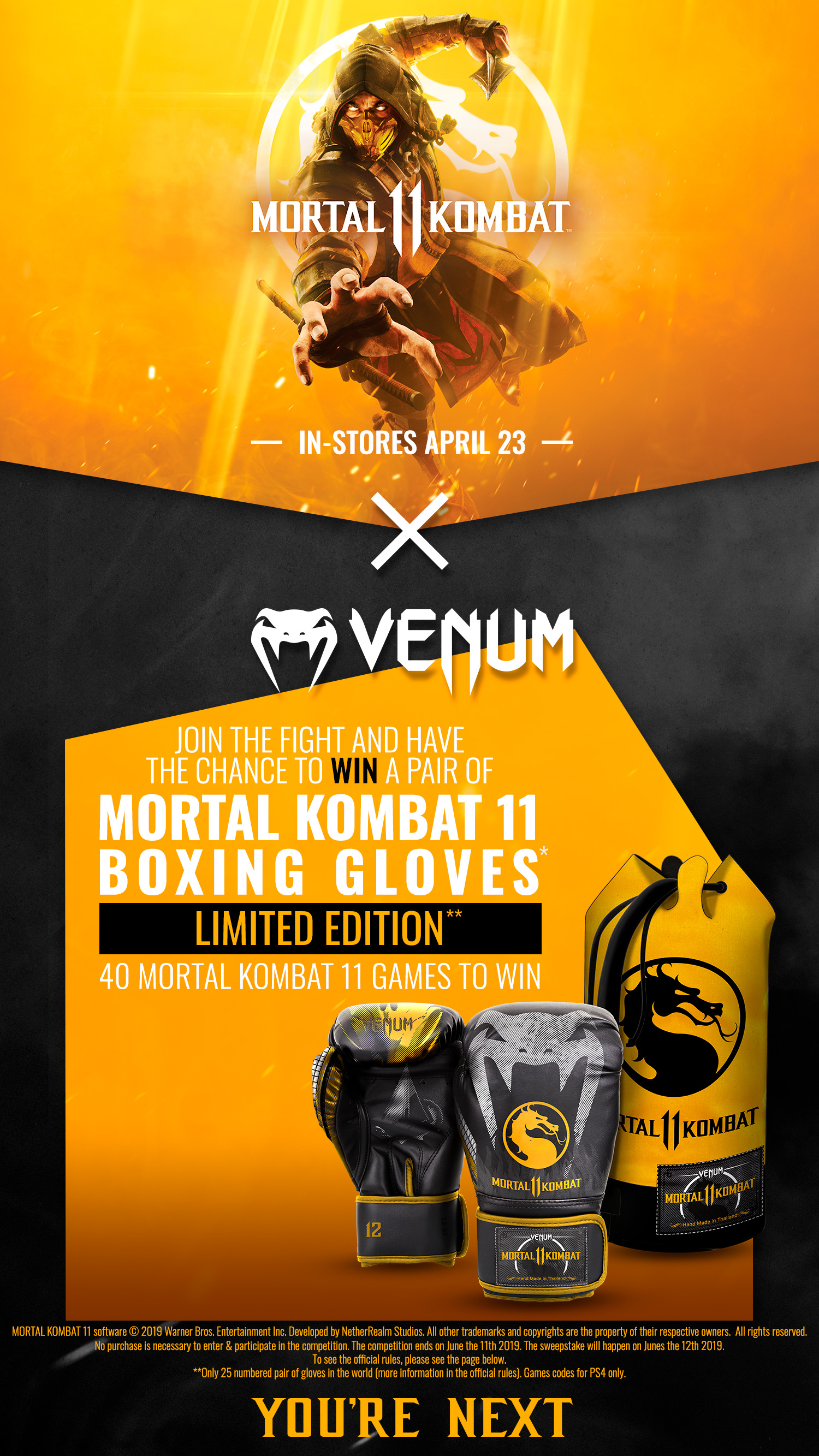Mortal Kombat 11 x Venum Sweepstakes
